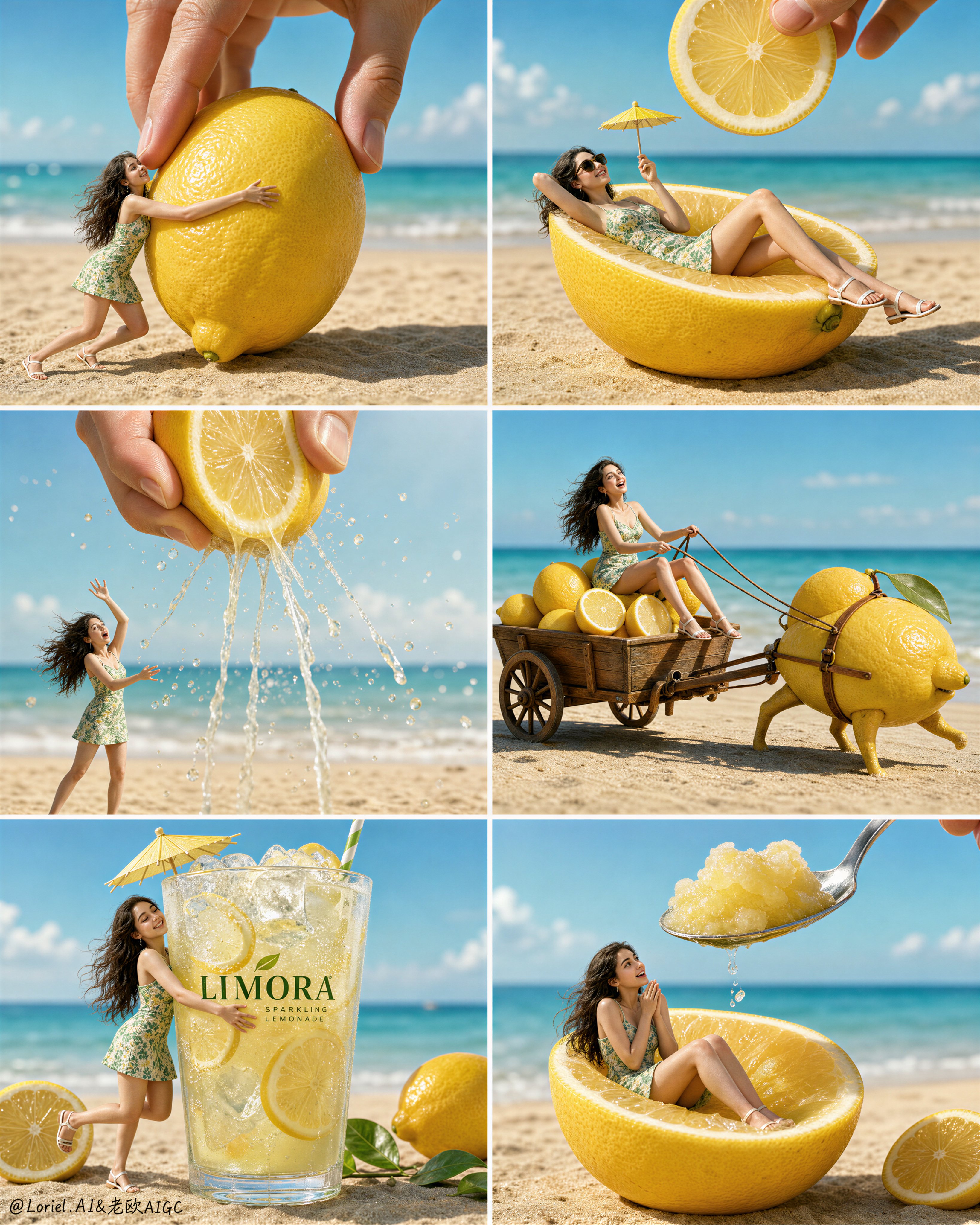 Miniature Lemon Campaign — Advertising example created with AI