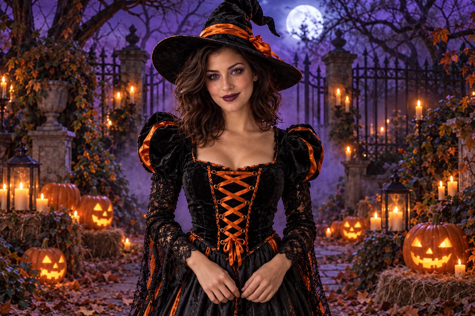 Illustrative halloween photo generator result
